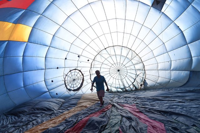 This hot air balloon was part of the Balloon Fest in Simpsonville, South Carolina, on Friday, June 21, 2024. (Photo by Alex Hicks Jr./Spartanburg Herald-Journal via USA Today Network)