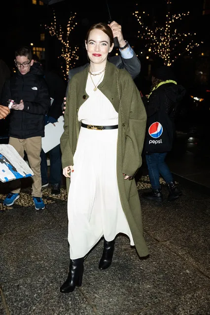 American actress Emma Stone is seen in SoHo on January 12, 2023 in New York City. (Photo by Gotham/GC Images)