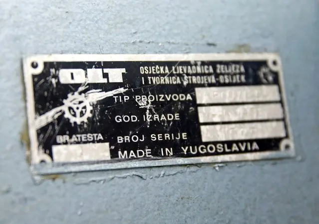 A label on a door is seen in Josip Broz Tito's underground secret bunker (ARK) in Konjic, October 16, 2014. (Photo by Dado Ruvic/Reuters)