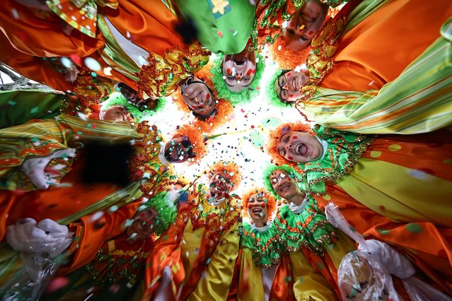 The Corny-Copia Clowns during the Macy's Thanksgiving Day Parade 2025, in New York City, U.S., November 27, 2025. (Photo by Gordon Donovan/NurPhoto/Rex Features/Shutterstock)