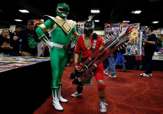 Participants with their costumes and make-up take part in the “San Francisco 2018 Comic Con” fair in Oakland, California, United States on June 10, 2018. (Photo by Tayfun Coskun/Anadolu Agency/Getty Images)