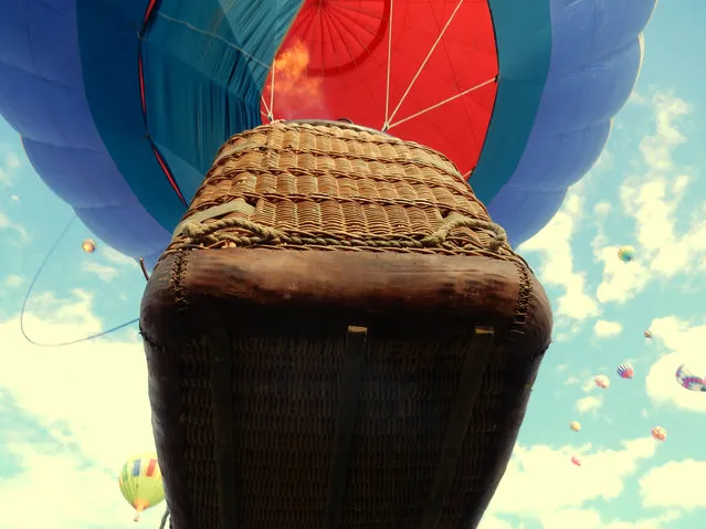 Henry Downing from the US was runner-up, first place in the Wild Vacation category with an image of the International Balloon Fiesta in Albuquerque, New Mexico. (Photo by Henry Downing/National Geographic)