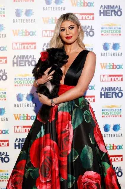 Belle Hassan attending the Mirror Animal Hero Awards 2019, in partnership with People's Postcode Lottery and Webbox, held at the Grosvenor House Hotel, London on September 30, 2019. (Photo by David Parry/PA Images via Getty Images)