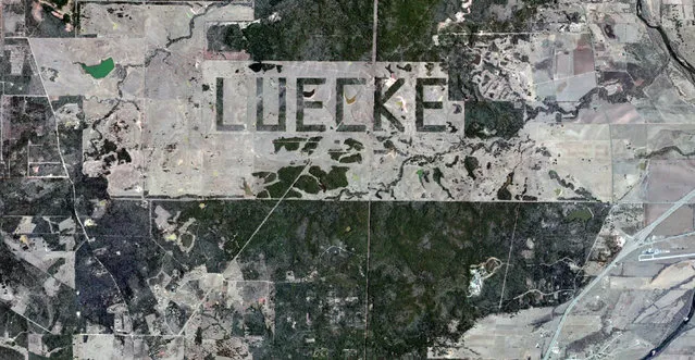 Luecke Farm – Smithville, Texas. (Photo by Digital Globe/Caters News)