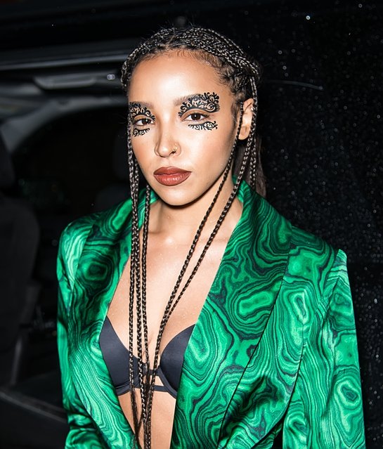 Tinashe is seen at Helmut Lang Presentation and Libertine Fashion Show during New York Fashion Week on February 10, 2020. (Photo by The Mega Agency)