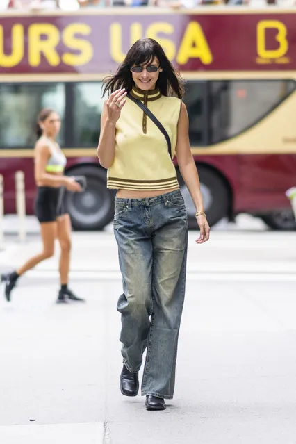 American model Bella Hadid is seen in Gramercy on July 29, 2022 in New York City. (Photo by Gotham/GC Images)