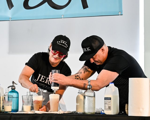 Team Brooklyn Pharmacy took home the coveted Golden Siphon on March 16, 2025.(Photo by Gabriele Holtermann/AP Photo)