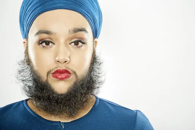 Harnaam Kaur – Youngest Female With A Full Beard Guinness World Records 2016. Location: The Ottoman Crew, London. (Photo by Paul Michael Hughes/Guinness World Records)