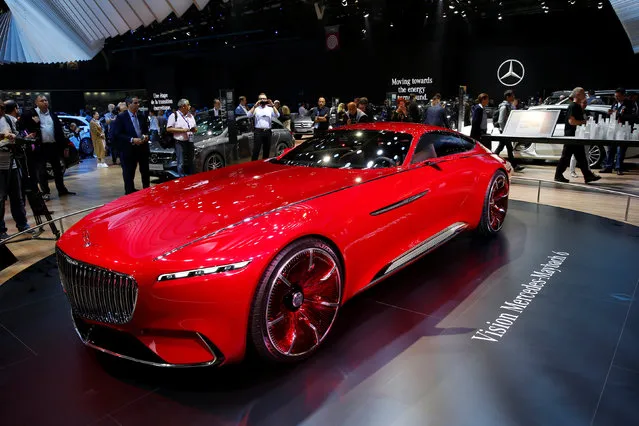 The Vision Mercedes-Maybach 6 is displayed on media day at the Paris auto show, in Paris, France, September 30, 2016. (Photo by Benoit Tessier/Reuters)
