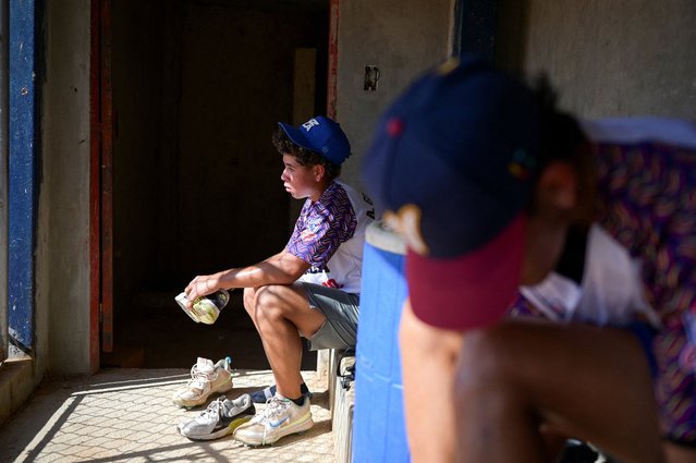 Venezuelan baseball player Abraham Gutierrez, a member of Cacique Mara, a baseball youth team that will not be participating in the 2025 Little League World Series after their U.S. visa was denied, prepares for a practice session in Maracaibo, Venezuela, on August 1, 2025. (Photo by Gaby Oraa/Reuters)