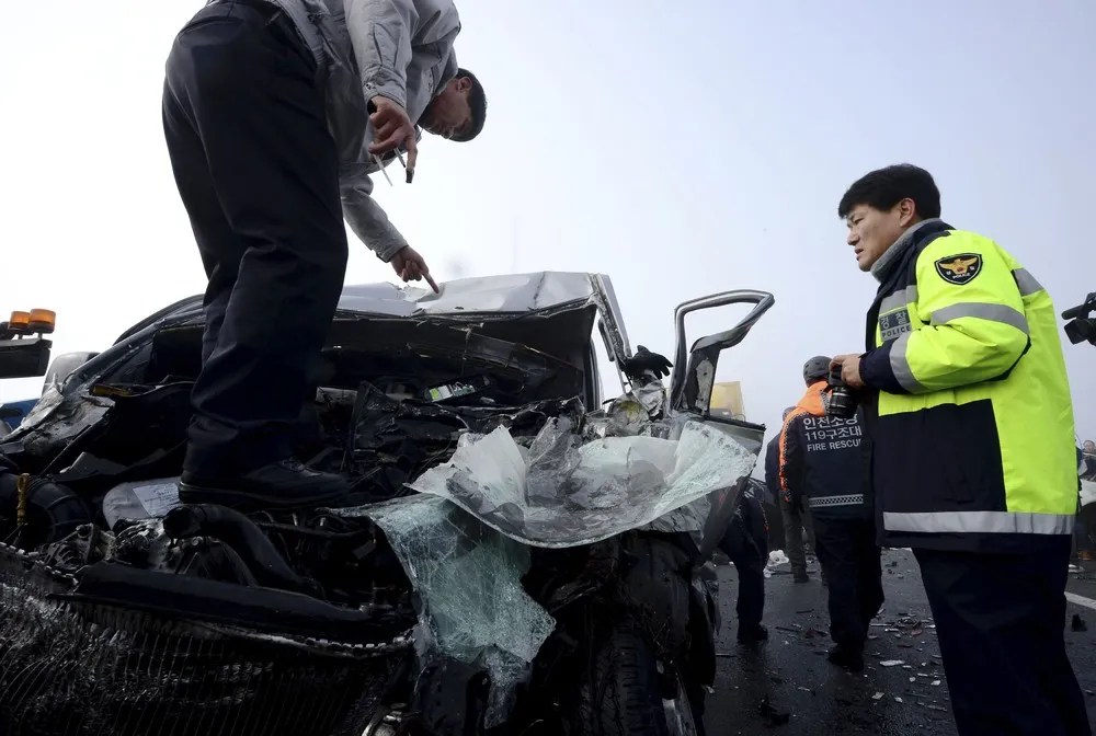 100-Car Pileup in South Korea