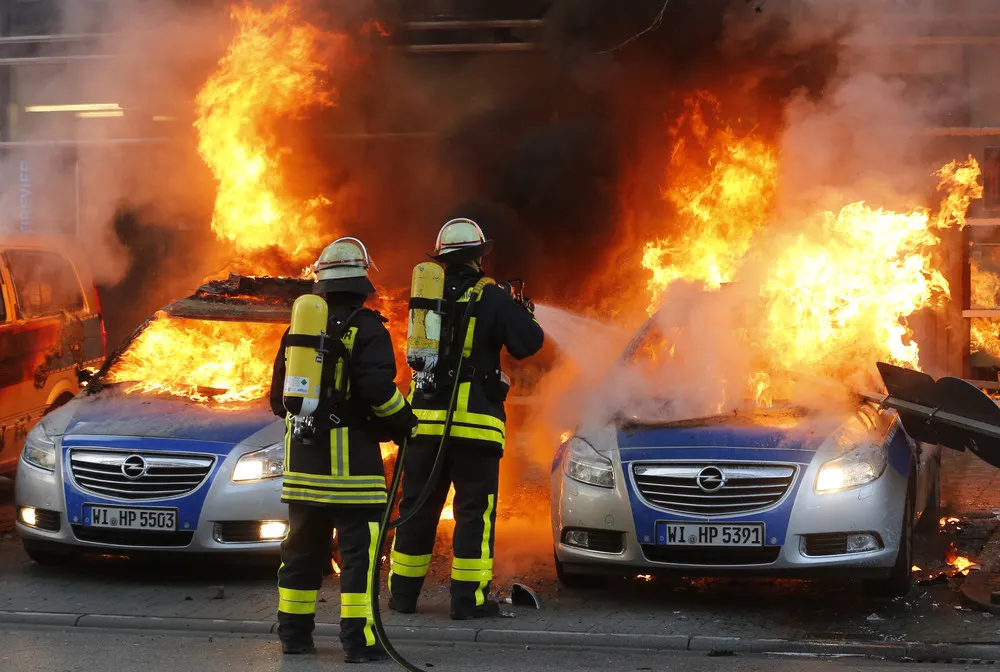 Fiery Protests in Frankfurt