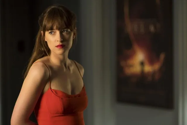 This image released by Universal Pictures shows Dakota Johnson as Anastasia Steele in “Fifty Shades Darker”. (Photo by Doane Gregory/Universal Pictures via AP Photo)