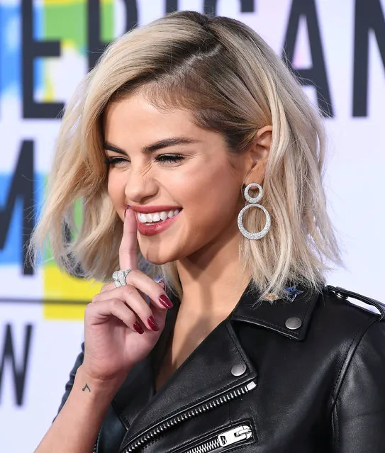 Selena Gomez arrives at the 2017 American Music Awards at Microsoft Theater on November 19, 2017 in Los Angeles, California. (Photo by Steve Granitz/WireImage)