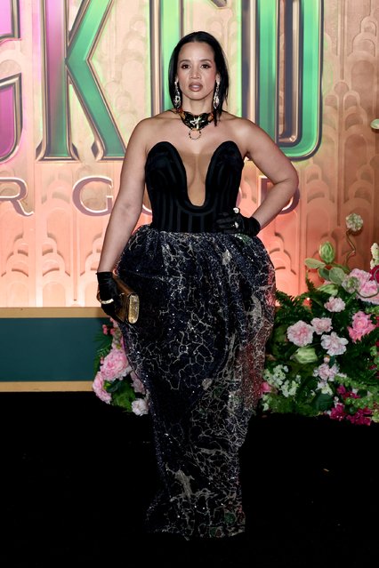 Dominican actress Dascha Polanco attends the “Wicked: For Good!” New York Premiere at David Geffen Hall on November 17, 2025 in New York City. (Photo by Jamie McCarthy/Getty Images)