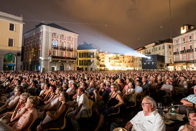 General view of the Piazza Grande square at the 71st Locarno International Film Festival, in Locarno, Switzerland, 06 August 2018 (issued 07 August 2018). The Festival del film Locarno 2018 runs from 01 to 11 August. (Photo by Alexandra Wey/EPA/EFE)