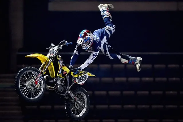 Members of Nitro Circus perform during rehearsals at the Hydro, February 4, 2016, in Glasgow, Scotland. (Photo by Jeff J. Mitchell/Getty Images)