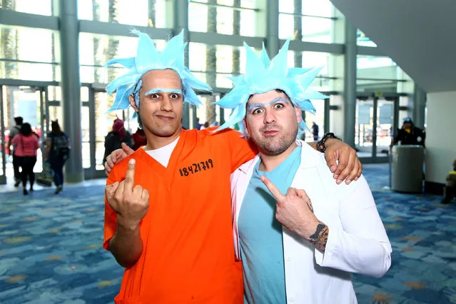 Multiple Rick and Morty cosplayers attend Day 3 of WonderCon 2017 at Anaheim Convention Center on April 2, 2017 in Anaheim, California. (Photo by Justin Baker/FilmMagic)
