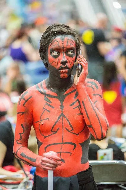 A costumed fan attends Comic-Con International at San Diego Convention Center on July 12, 2015 in San Diego, California. (Photo by Daniel Knighton/FilmMagic)