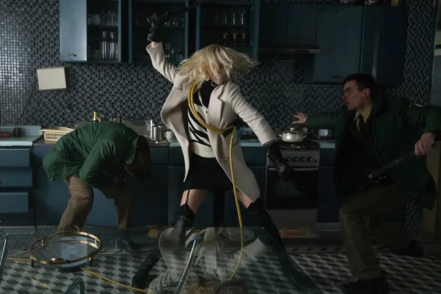 Oscar winner Charlize Theron explodes into summer in “Atomic Blonde”, a breakneck action-thriller that follows MI6’s most lethal assassin through a ticking time bomb of a city simmering with revolution and double-crossing hives of traitors. (Photo by  Jonathan Prime)