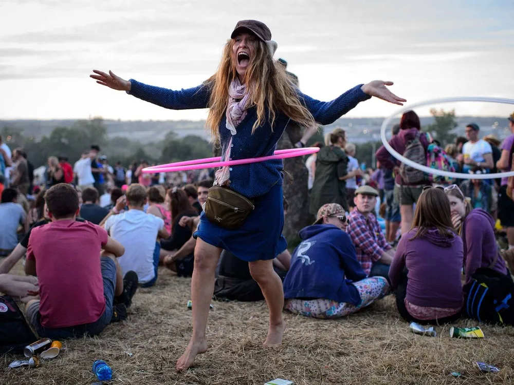 Glastonbury 2014 Festival-goers