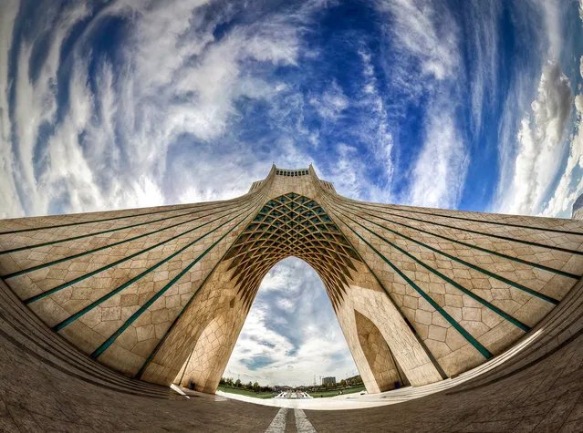 Tower and also a Symbol located in Tehran. Shahyad means in memories of kingdom and after islamic revelution its changed to Azadi (means freedom). (Photo by Mohammad Reza Domiri Ganj)
