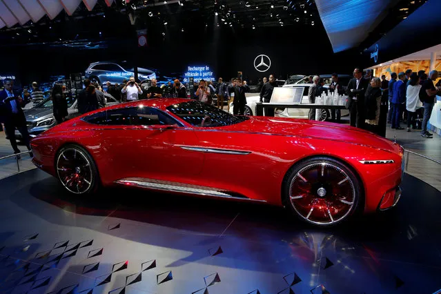 The Vision Mercedes-Maybach 6 is displayed on media day at the Paris auto show, in Paris, France, September 30, 2016. (Photo by Benoit Tessier/Reuters)