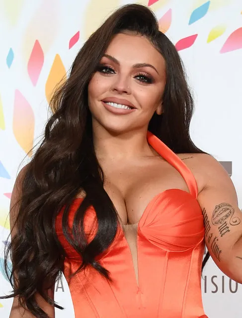 Winner of the Best Factual Entertainment Award, Little Mix singer Jesy Nelson poses in the winners room at the 2020 National Television Awards at The O2 Arena on January 28, 2020 in London, England. (Photo by Gareth Cattermole/Getty Images)