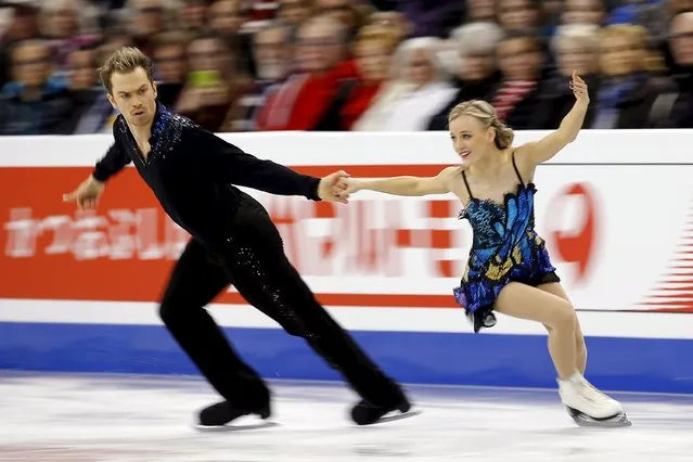 Figure Skating, ISU World Figure Skating Championships, Ice Dance Free Dance, Boston, Massachusetts, United States on March 31, 2016: Penny Coomes and Nicholas Buckland of Britain compete. (Photo by Brian Snyder/Reuters)