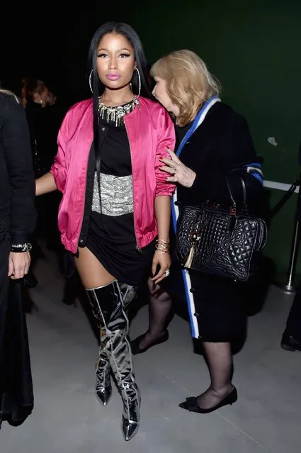 Nicki Minaj (L) attends the H&M Studio show as part of the Paris Fashion Week on March 1, 2017 in Paris, France. (Photo by Pascal Le Segretain/Getty Images)