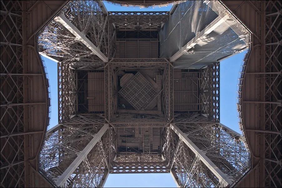 The Eiffel Tower from Below