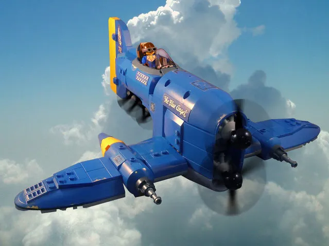 “Flying Ace Veronica Andrews in her P-21 Avenger, the Blue Angel”. (Jon Hall)