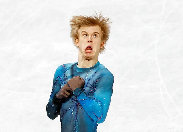 Daniel Grassl of Italy competes in the Men's Short Program during the ISU World Figure Skating Championships at Saitama Super Arena on March 23, 2023 in Saitama, Japan. (Photo by Kim Kyung-Hoon/Reuters)