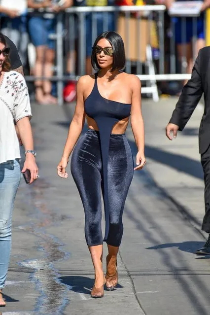 Kim Kardashian is seen at “Jimmy Kimmel Live” on July 30, 2018 in Los Angeles, California. (Photo by RB/Bauer-Griffin/GC Images)