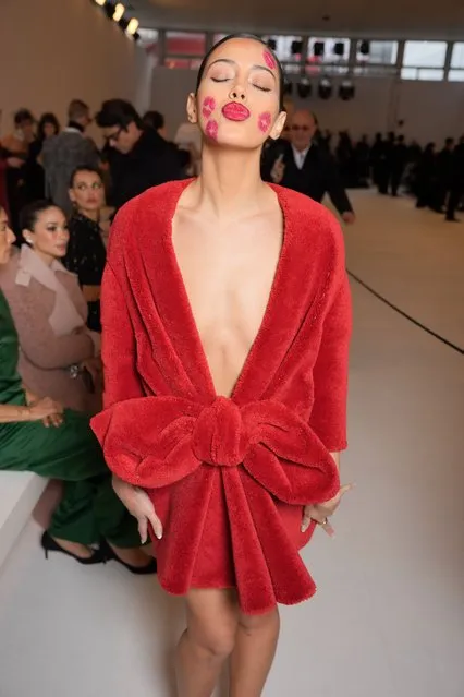 Influencer Cindy Kimberly at Viktor&Rolf Couture Spring 2024 as part of Paris Couture Fashion Week held at Sorbonne Nouvelle on January 24, 2024 in Paris, France. (Photo by Swan Gallet/WWD via Getty Images)