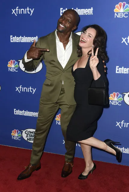 Terry Crews and Fran Drescher attend NBC's Comedy Starts Here at NeueHouse Hollywood on September 16, 2019 in Los Angeles, California. (Photo by Frazer Harrison/Getty Images)