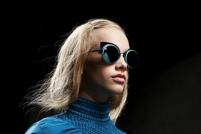 A model presents a creation from the Fendi Spring/Summer 2016 collection during Milan Fashion Week in Italy September 24, 2015. (Photo by Alessandro Garofalo/Reuters)