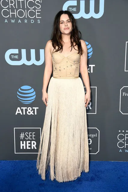 Emily Hampshire attends the 24th annual Critics' Choice Awards at Barker Hangar on January 13, 2019 in Santa Monica, California. (Photo by Frazer Harrison/Getty Images)