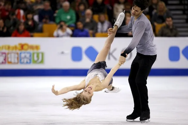 Figure Skating, ISU World Figure Skating Championships, Ice Dance Free Dance, Boston, Massachusetts, United States on March 31, 2016: Kaitlyn Weaver and Andrew Poje of Canada compete. (Photo by Brian Snyder/Reuters)