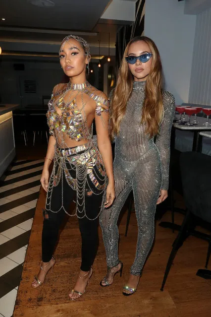 Leigh-Anne Pinnock, left, and Jade Thirlwall at at DUO Club in Camden, United Kingdom on October 1, 2019 for a friend's birthday party. (Photo by Backgrid UK)