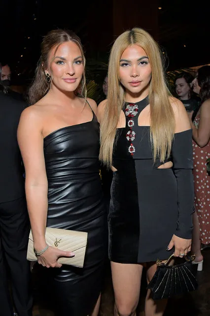 (L-R) Bachelor Nation star  Becca Tilley and American singer-songwriter Hayley Kiyoko attend “Elle Hollywood Rising” presented by Polo Ralph Lauren and Hulu on May 18, 2022 in Los Angeles, California. (Photo by Charley Gallay/Getty Images for Elle)