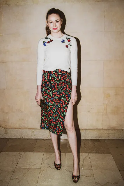 Scottish actress Karen Gillan attends the Carolina Herrera Spring 2023 ready to wear runway show at The Plaza Hotel on September 12, 2022 in New York City. (Photo by Leandro Justen)