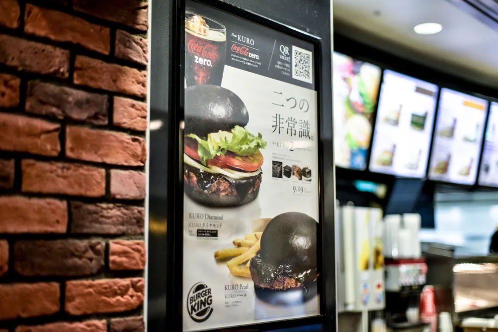 Burger King in Japan Goes Black