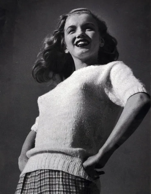 A photo of Marilyn Monroe when she was just 20-years-old has been sold at auction. The rare negative was taken during the “Some Like It Hot” star's first professional photo shoot in 1946 and fetched £4,250 British pounds (almost $7,000 USD). At the time Monroe was still known as Norma Jeane Baker, a factory worker with dreams of becoming a model. The sale was made by Auctioneer Andrew Aldridge at in Wiltshire, England. (Photo by Henry Aldridge & Sons/Splash News)