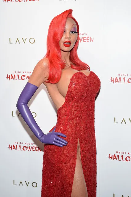 Heidi Klum attends Heidi Klum's 16th Annual Halloween Party sponsored by GSN's Hellevator And SVEDKA Vodka At LAVO New York on October 31, 2015 in New York City. (Photo by Nicholas Hunt/Getty Images for Heidi Klum)