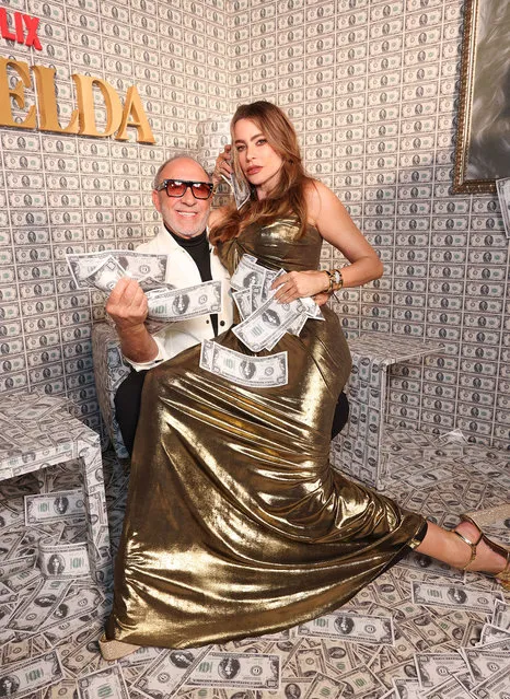 Cuban-American musician and film producer Emilio Estefan and Colombian-American actress and TV personality Sofia Vergara attend Netflix's Griselda US Premiere on January 23, 2024 in Miami, Florida. (Photo by Alexander Tamargo/Getty Images for Netflix)