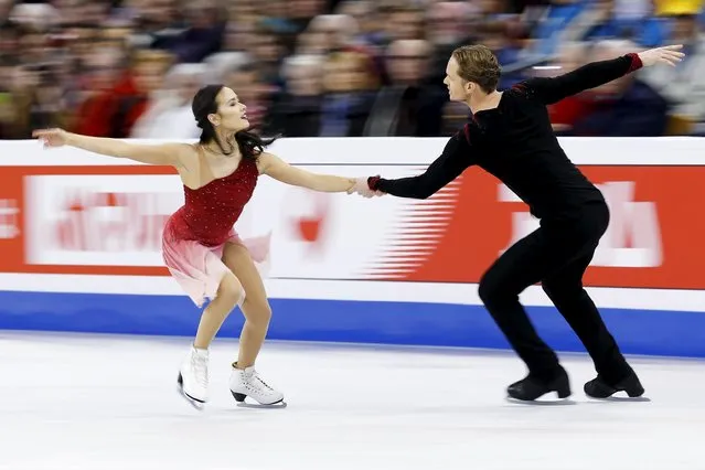 Figure Skating, ISU World Figure Skating Championships, Ice Dance Free Dance, Boston, Massachusetts, United States on March 31, 2016: Madison Chock and Evan Bates of the United States compete. (Photo by Brian Snyder/Reuters)