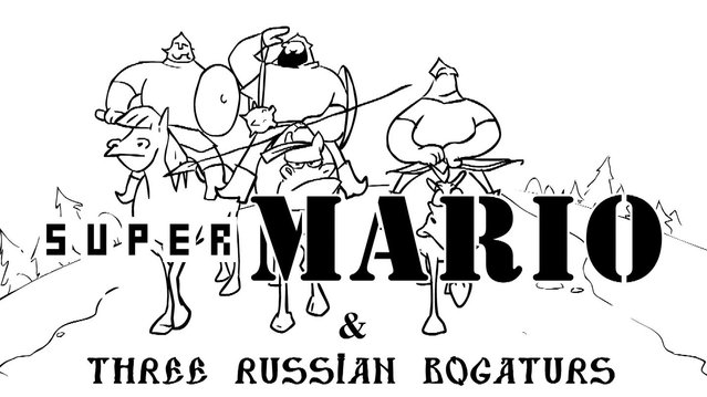 Super Mario And Three Russian Bogaturs (Video)