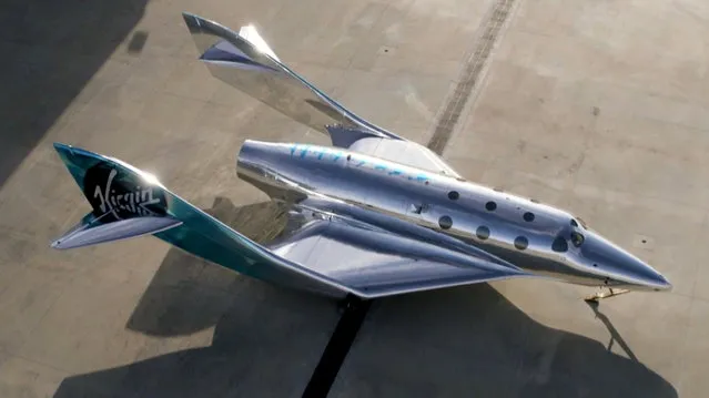 Virgin Galactic unveils a new spaceship “VSS Imagine” in this handout still image obtained by Reuters on March 30, 2021. (Photo by VIRGIN GALACTIC/Handout via Reuters)