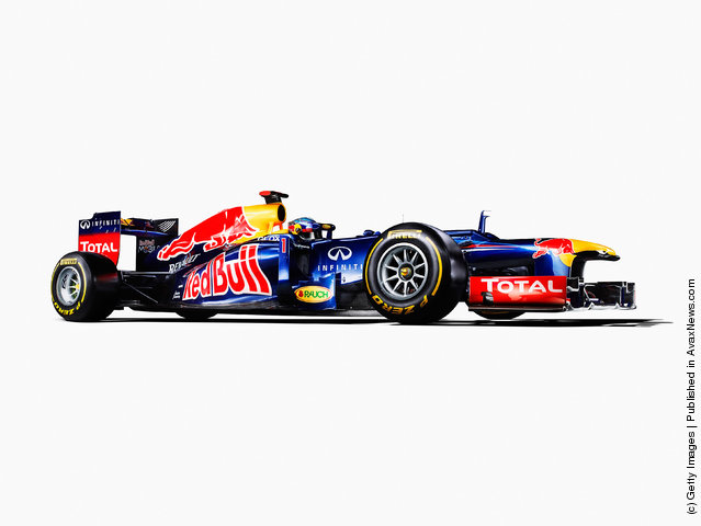 Studio shot of the new Red Bull Racing RB8 Formula One car is released